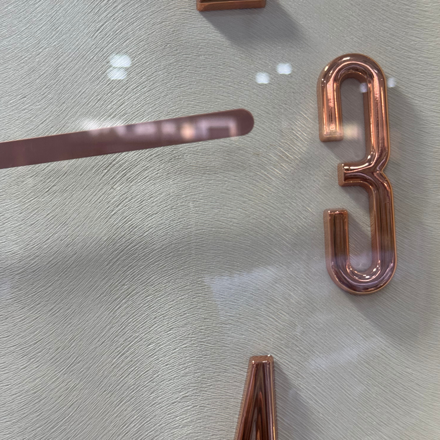 Compas Premium Wall Clock T2263-1D Rose Gold White Dial