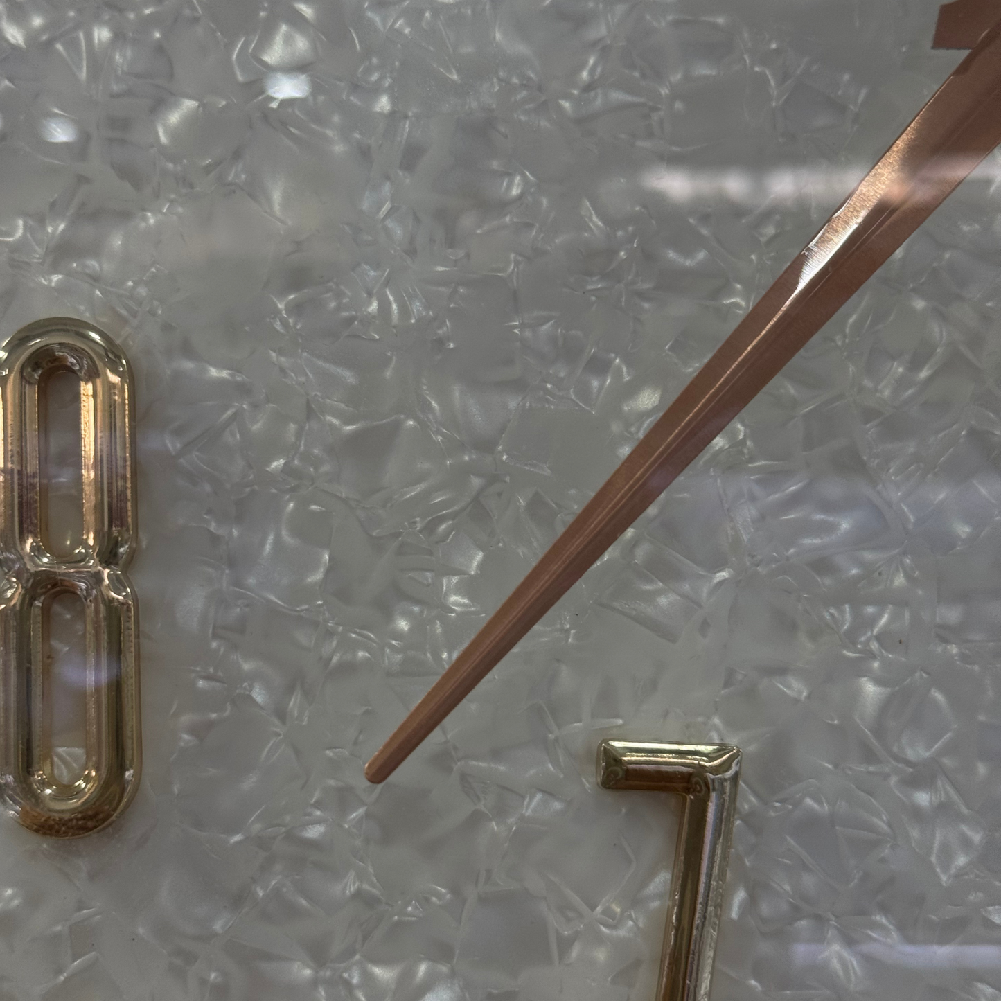 Compas Premium Wall Clock B3526, Rose Gold White Dial