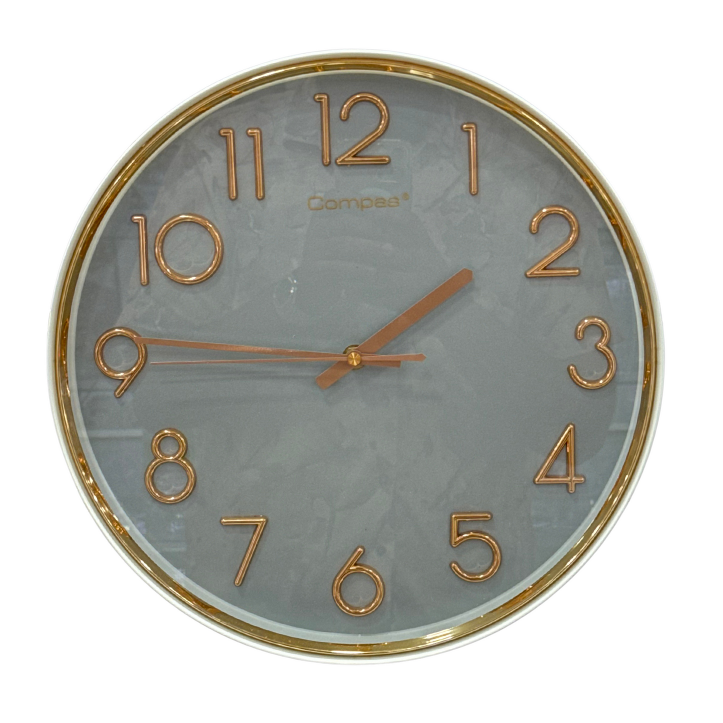 Compas Wall clock B3463 Rose Gold Blueish Grey Dial