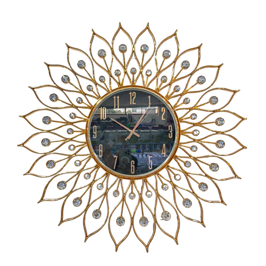 Compas Premium B3509 Wall Clock, Rose Gold Black Dial