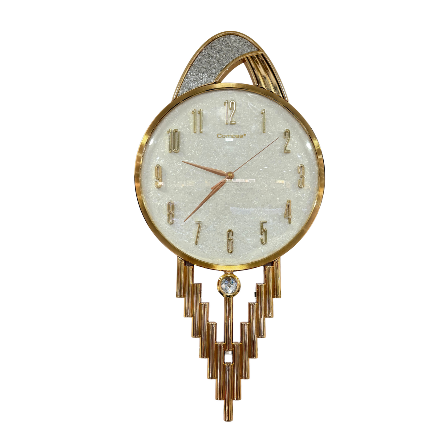 Compas Premium Wall Clock B3526, Rose Gold White Dial